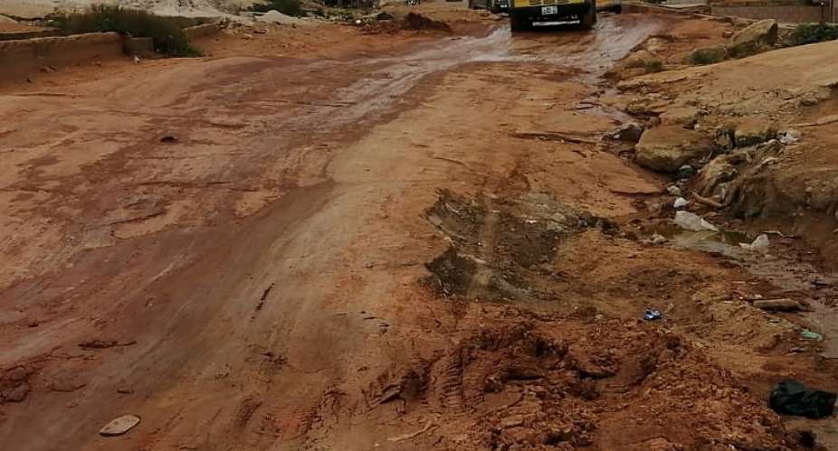 Angry Ablekuma Manhean Residents Roar Over Bad Roads