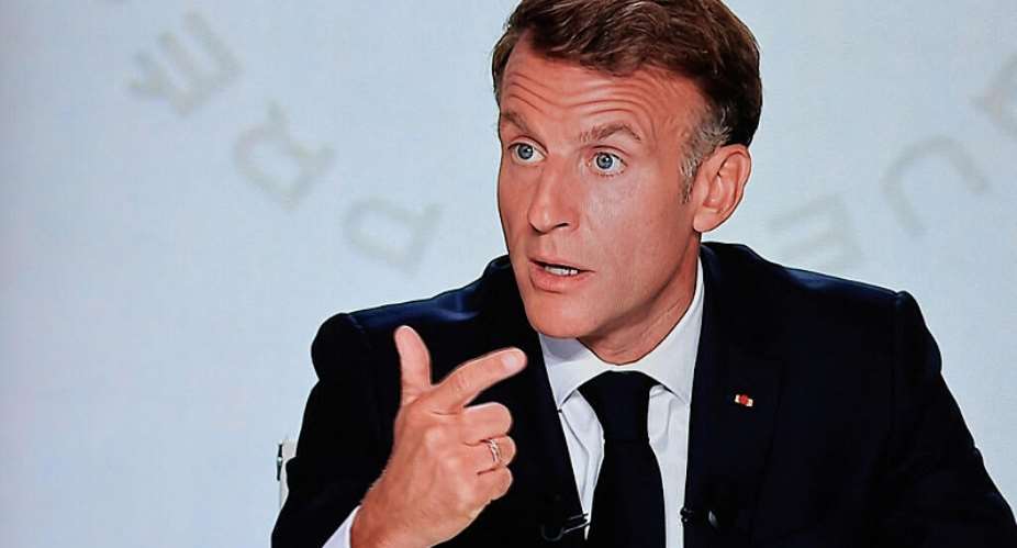 The situation is serious, President Emmanuel Macron said in an live interview on Thursday on the international situation. -  LUDOVIC MARIN / AFP