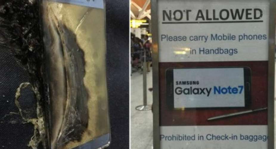 Ghana Civil Aviation bans the use of Samsung Note 7 on aircrafts