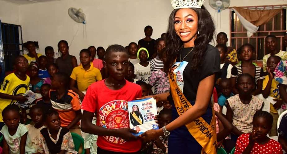 Nigerian beauty queen, Felicia Boco kicks off Back to school campaign to mark birthday