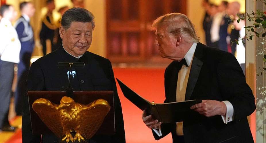 President Donald Trump talks with Chinas President Xi Jinping during a State Dinner in the East Room of the White House, Thursday, Sept. 24, 2026, in Washington. - AP Photo/Alex Brandon - Alex Brandon