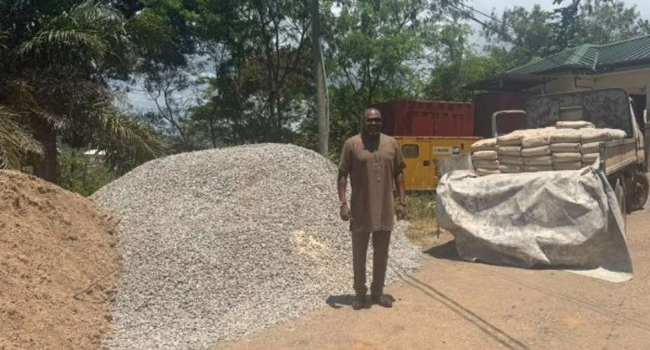 Cape Coast North MP supports Wesley Girls’ SHS with cement, sand and stones