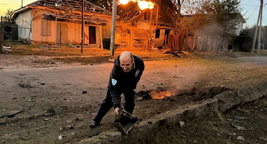 Ukraine said deadly Russian drone strikes had hit northeastern Sumy, in Zaporizhzhia (pictured) and the Dnipropetrovsk region. -  Darya Nazarova, AFP