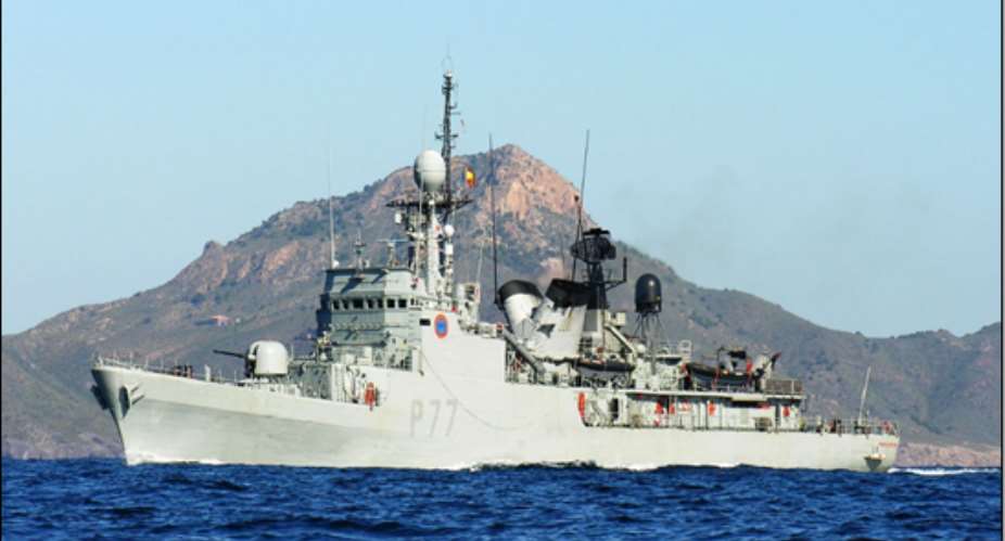 Spanish Navy Patrol Vessel Infanta Cristina P-77 visits Sekondi port