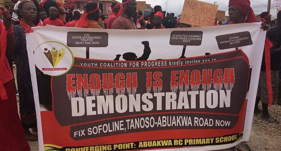 We'll Show You Where Power Lies If Our Roads Aren't Fixed Before 2020 – Abuakwa-Tanoso Residents To Govt