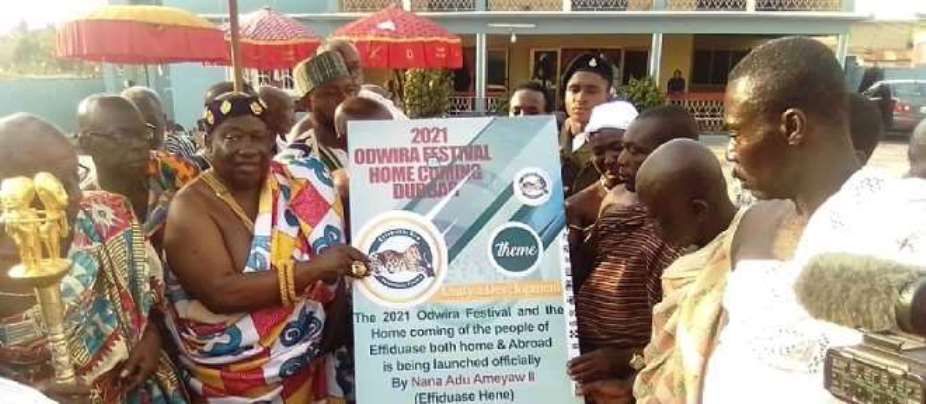 Asante Effiduase inaugurates celebration of its 2021 Odwira Festival