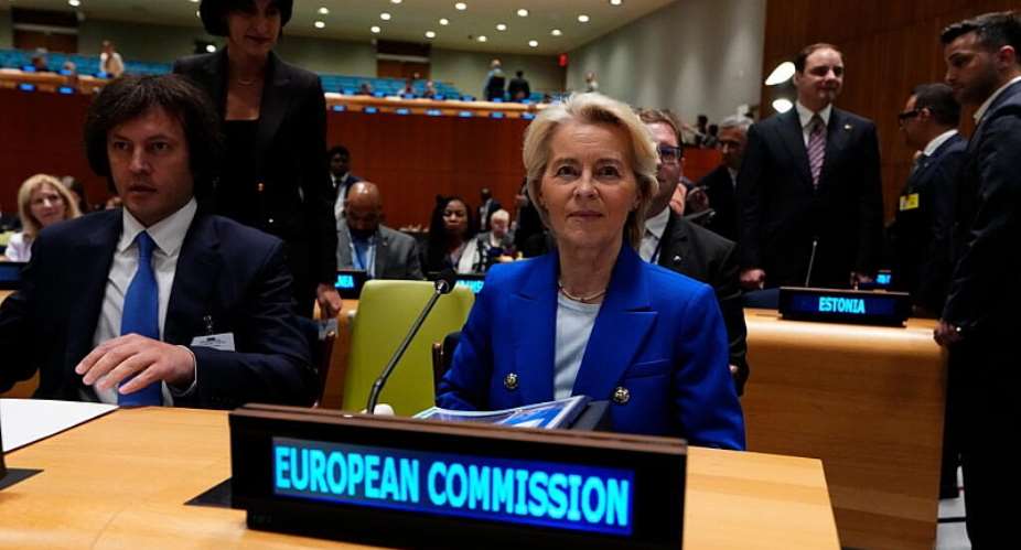 European Commission President Ursula von der Leyen attends the Partnership for Multilateralism Summit on the sidelines of the United Nations General Assembly (UNGA) at the UN headquarters, Monday, Sept. 21, 2026. - Justin Tang/The Canadian Press v - Justin Tang