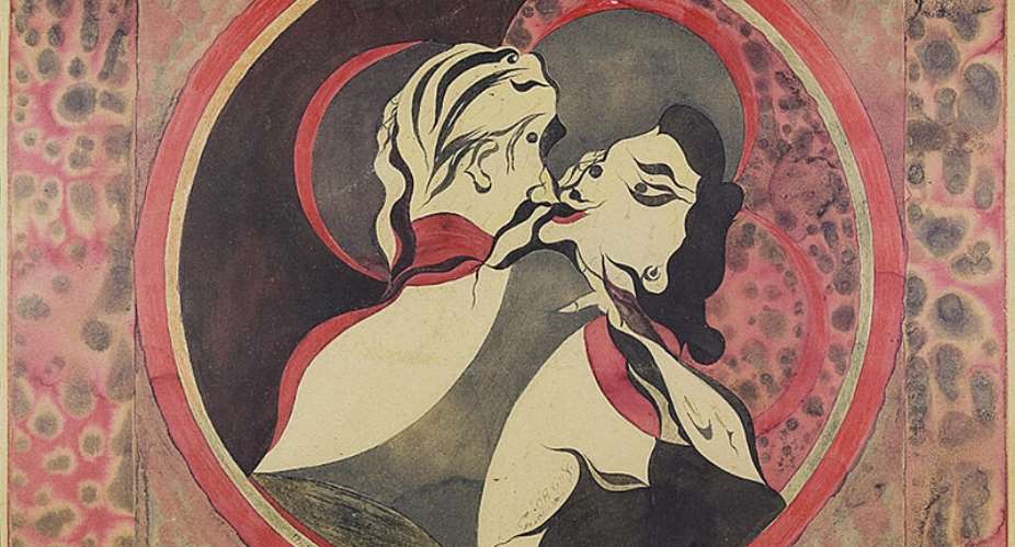 Guillaume Pujolles The Law of the Rebels, created in 1939 while the French artist was a psychiatric patient. His work is now part of the Sainte-Anne collection in Paris. -  CEE - MAHHSA / Dominique Baliko