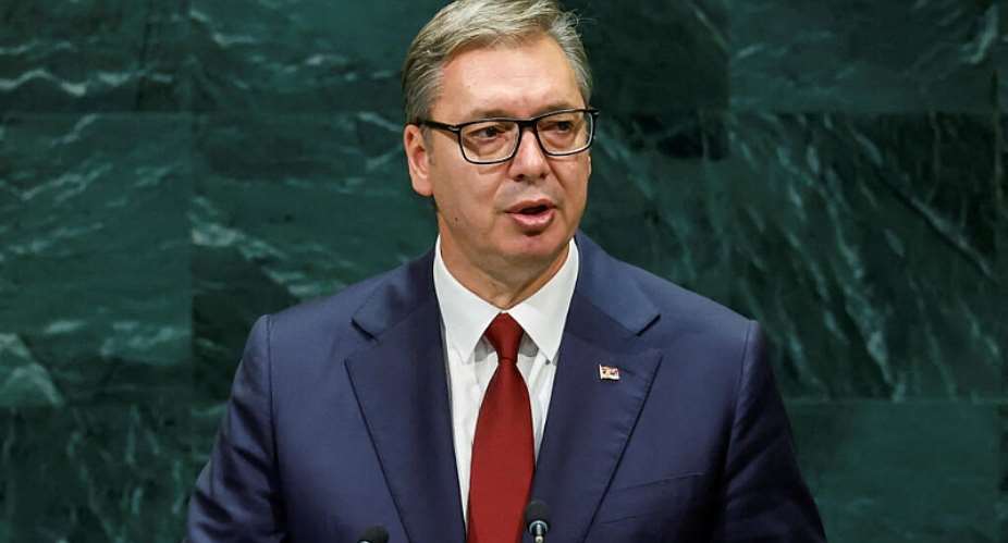 Serbian President Aleksandar Vucic addresses the 81st United Nations General Assembly at UN headquarters in New York City, US, September 23, 2026. -  Eduardo Munoz, Reuters