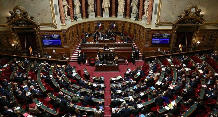 Birdseye view of the French Senate in Paris on November 26, 2024. -  Alain Jocard / AFP