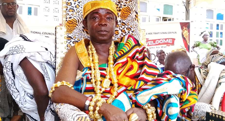 Togbe Sesinu VI Paramount Chief of Hoe Traditional Area in the Ho Municipality