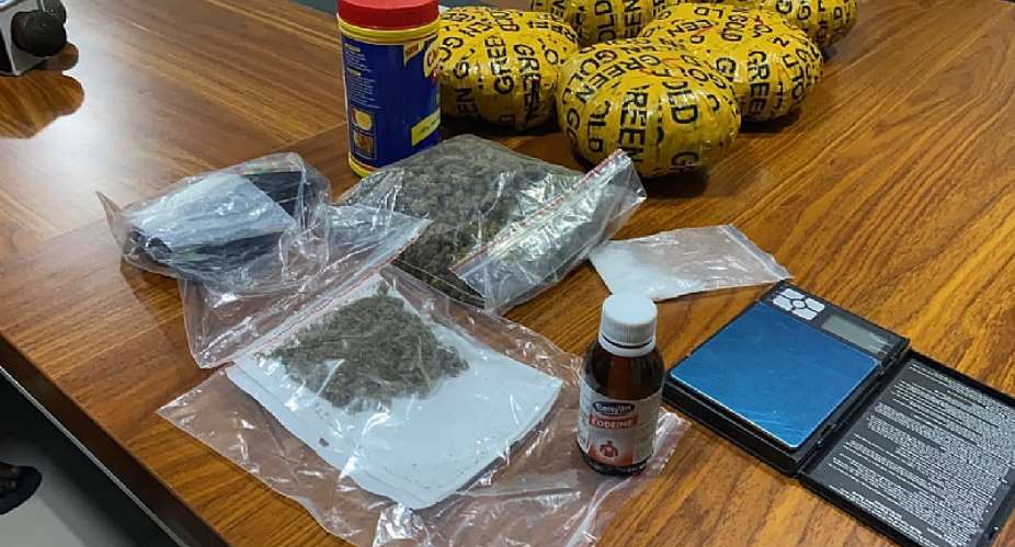 Two arrested over alleged possession and trafficking of suspected narcotics at Kasoa