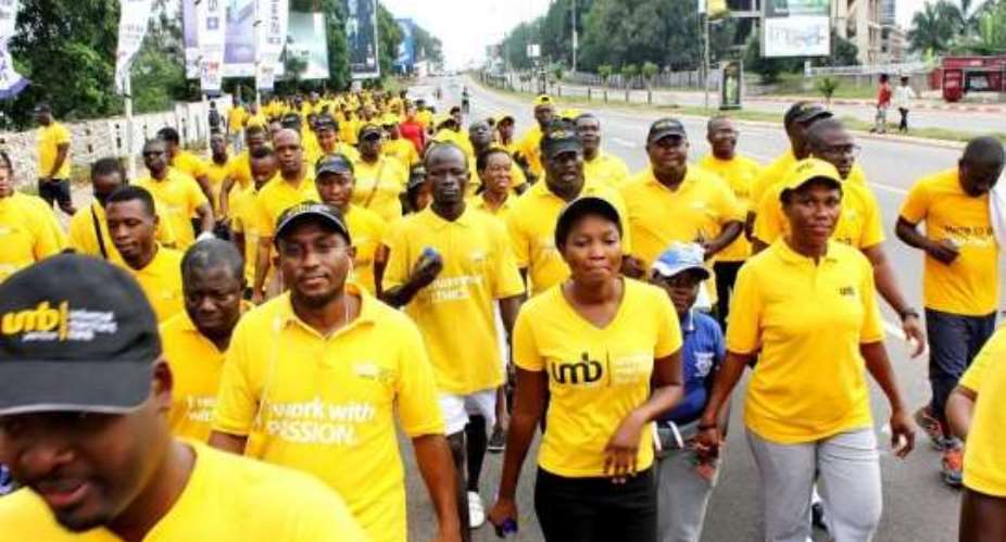 UMB organises health walk for staff