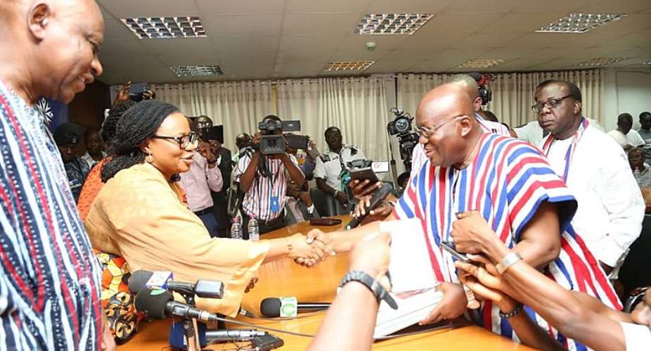 Nana Akufo-Addo filed his nomination Thursday morning