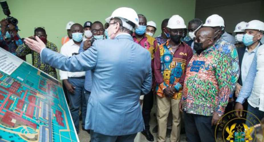 Akufo-Addo Inspects Work On 500-Bed Military Hospital; Kumasi Airport Project