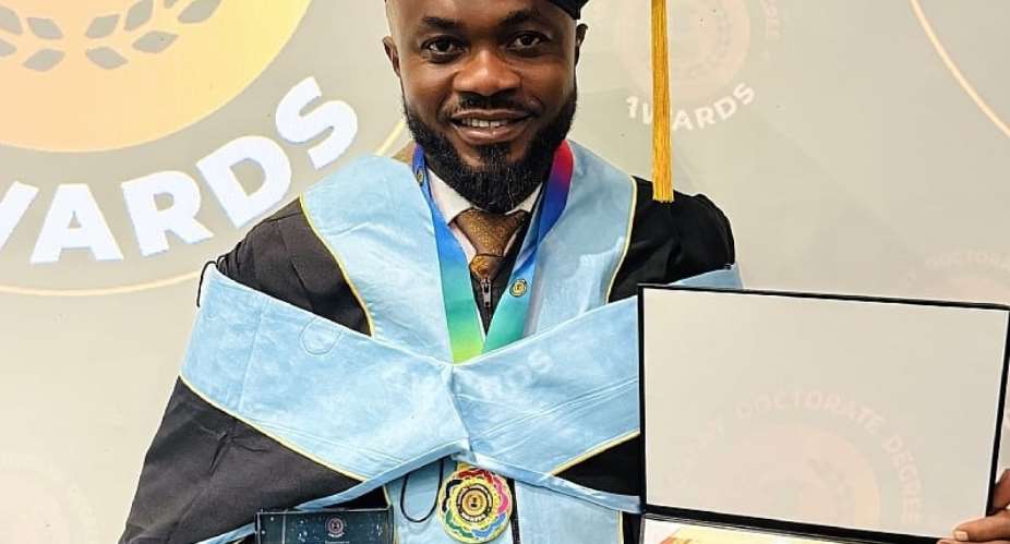 Savior Kwaku Adzika honored with honorary doctorate in South Africa