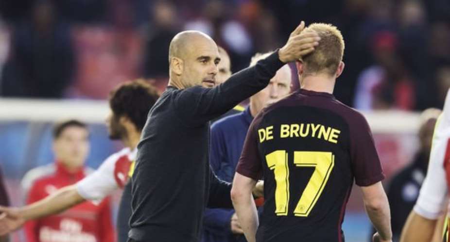 Guardiola reveals De Bruyne could make Man City Return in time for Barcelona visit