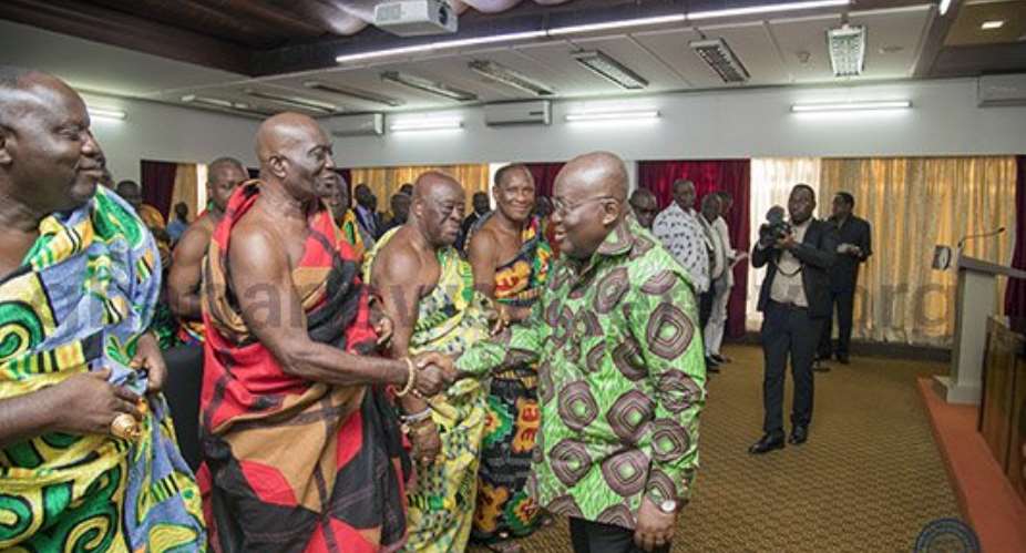Chiefs Thank Nana Akufo-Addo For Social Interventions