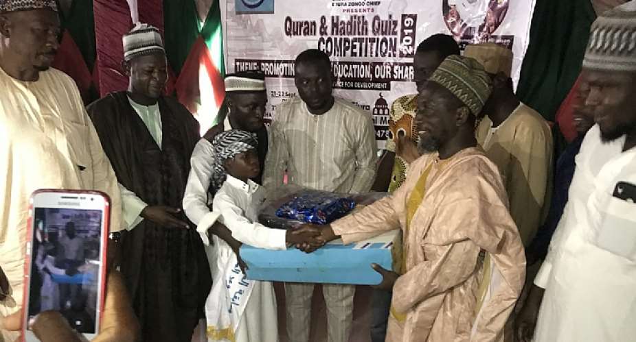 Ejura Zongo Chief Awards Mustapha Sabit For Winning Quran Recitation Contest At Ejura