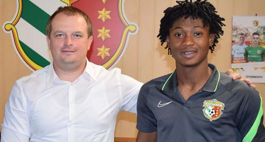 Ghanaian Youngster Najeeb Yakubu Pens 4-Year Contract Extension At FC Vorskla Poltava
