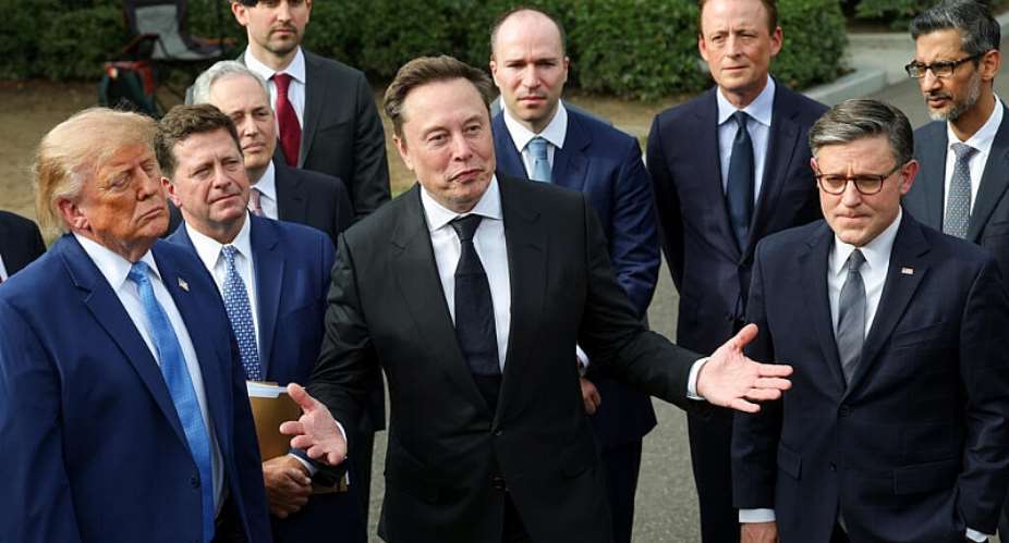 US President Donald Trump says tech bosses have signed a non-legally binding agreement to regulate themselves on AI at the White House on September 29, 2026. -  Kevin Dietsch, AFP