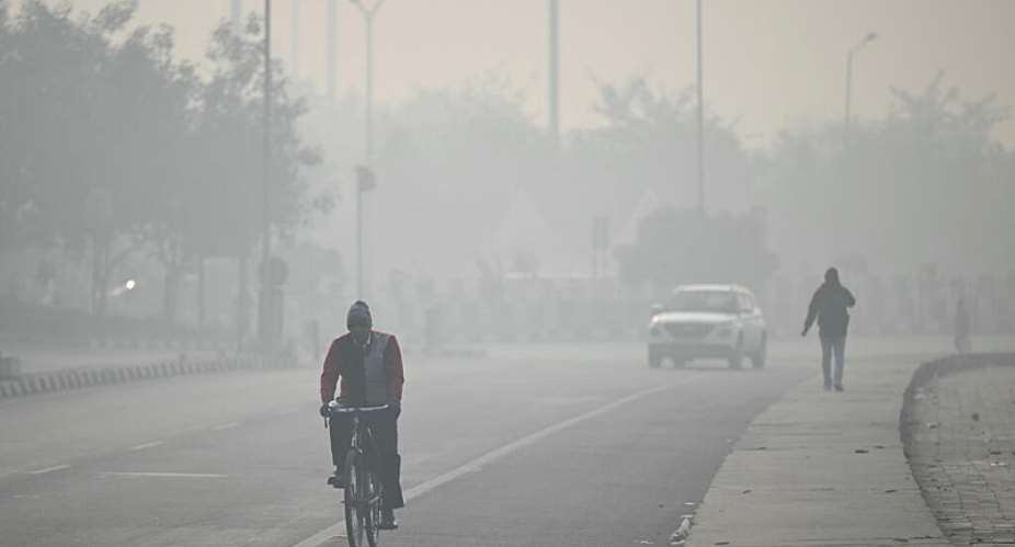 (FILE) This years ozone pollution was fuelled in part by record-breaking heatwaves and wildfires. -  Sajjad Hussain, AFP