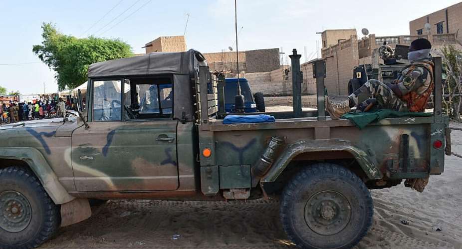 A Malian army vehicle in Timbuktu in September 2021. Amnesty International says Mali’s armed forces and Russian Wagner Group personnel committed war crimes against civilians during joint operations between 2023 and 2025. - AFP - MAIMOUNA MORO
