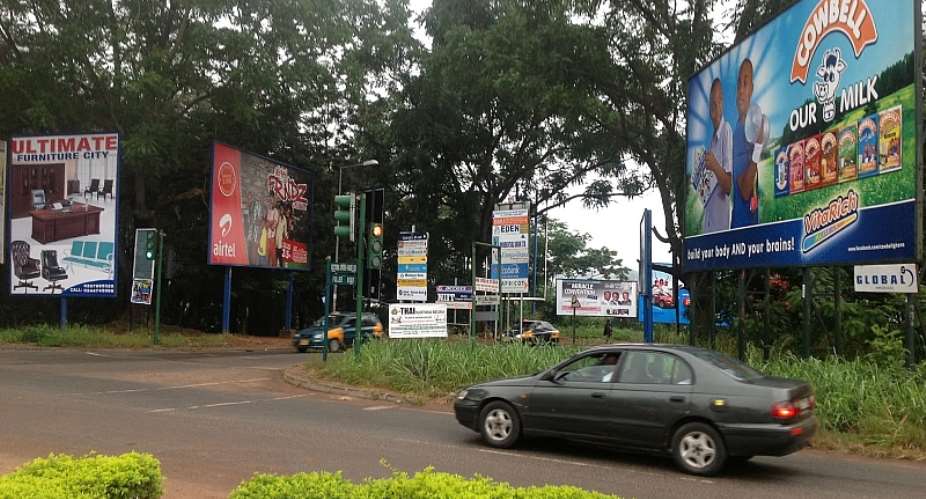 Some billboards in Kumasi