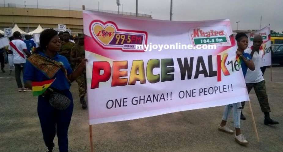 Thousands participate in LUVNHYIRA Peace walk in Kumasi