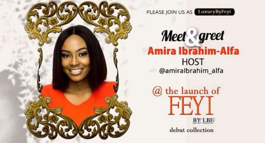 Amira Ibrahim Alfa Unveiled as the Host for LuxuryByFeyi Clothing Line
