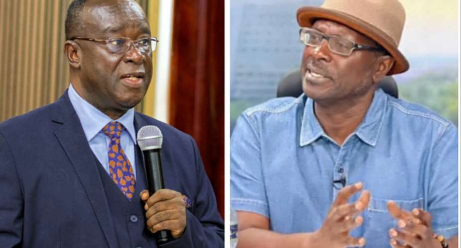 Chief Justice Paul Baffoe-Bonnie left and Professor Stephen Kwaku Asare