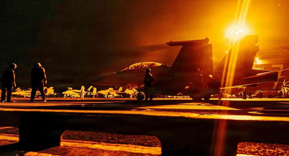 President Donald Trump said the US military was prepared to attack Iran any time we want. -  AFP via US Navy handout