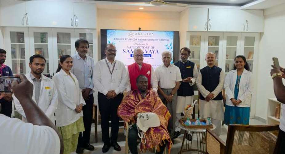 Nyarkotey Obu Honoured for Pioneering African Naturopathy in India