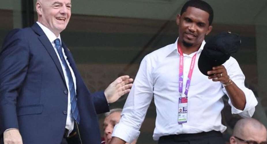 Cameroons Etoo says African federations should support Infantino