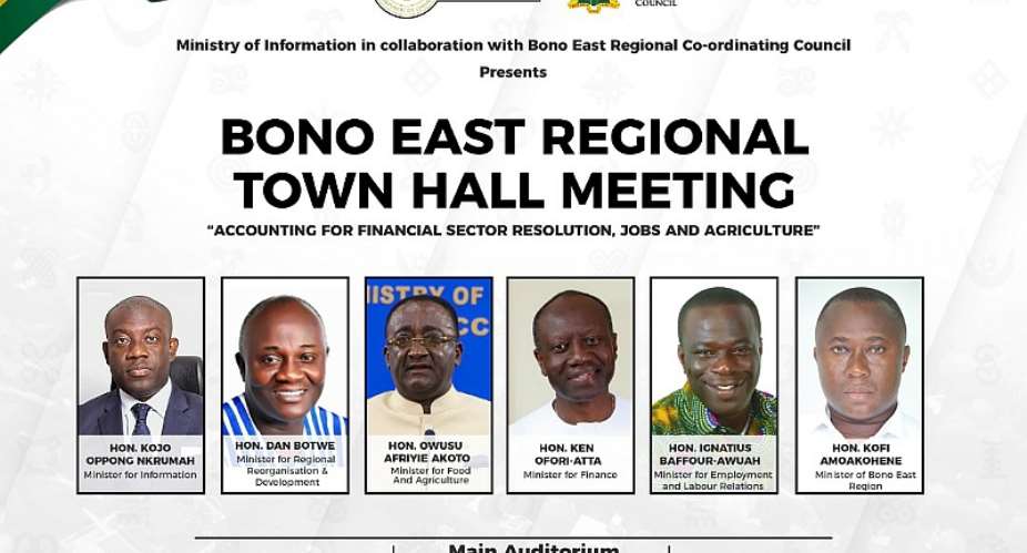 Government Takes Regional Town Hall Meetings To Bono East