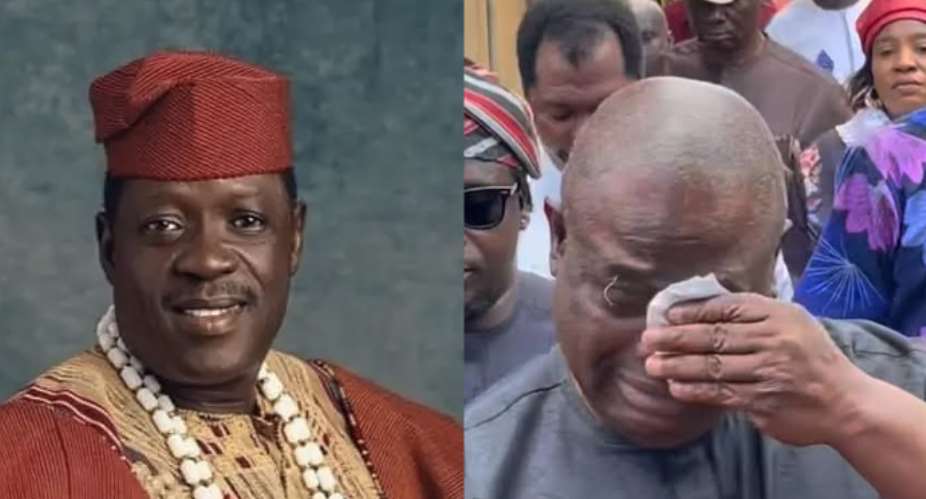 Yinka Quadri Breaks Down In Tears At Ogogos Eighth-Day Fidau Prayer