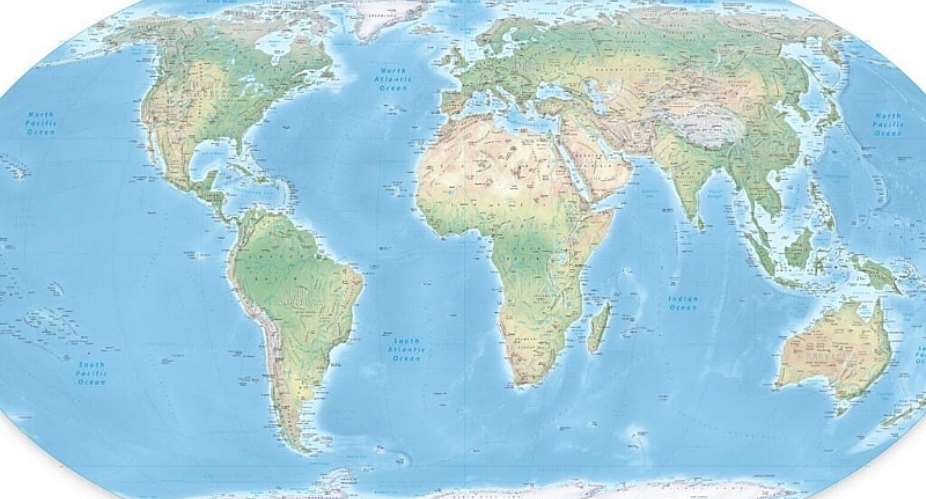 The UN General Assembly on September 4, 2026 voted for a shift away from the 16th-century Mercator global map towards one more accurately reflecting continental size. -  Screengrab equal-earth.com