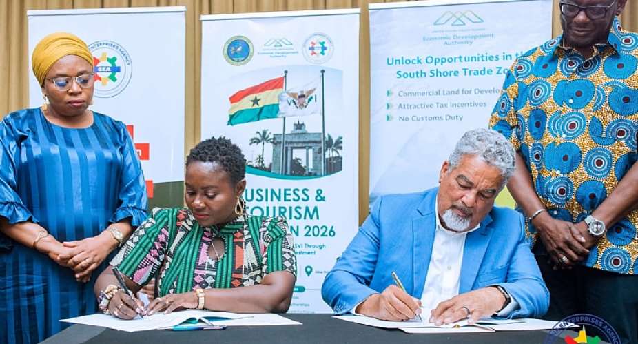 GEA CEO Margaret Ansei signs MoU with US Virgin Islands to strengthen partnership