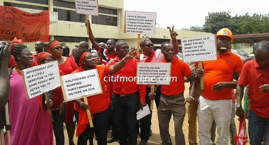 ECG workers sit-down strike enters day-two today