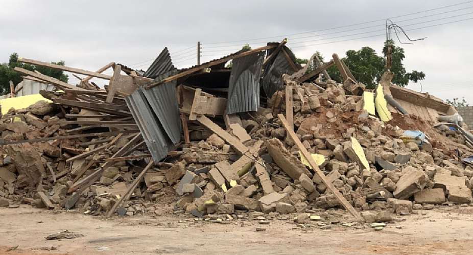 TDC demolish Peadico International School, BECE candidates stranded
