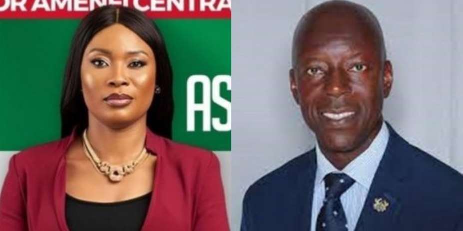 Joana Gyan Cudjoeleft and incumbent MP Peter Yaw Kwakye-Ackah