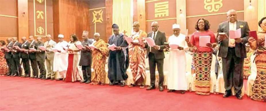 President Mahama swears-in 18 new ambassadors