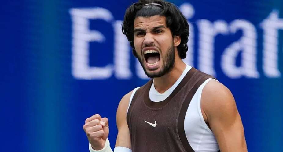 Getty ImagesImage caption: Carlos Alcaraz has won his past 17 matches at Grand Slams, winning the 2025 US Open and 2026 Australian Open in his past two major appearances