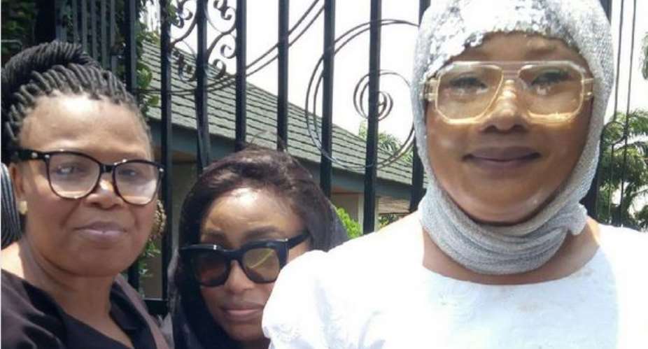 Actress, Eucharia Anunobi Manages to Smile After Sons Burial
