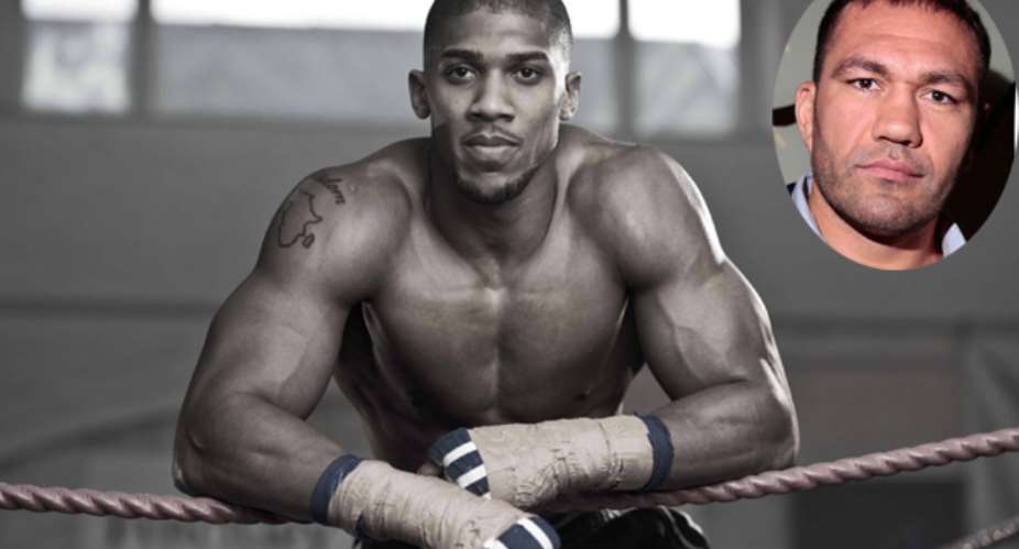 Anthony Joshua. INSET: Kubrat Pulev