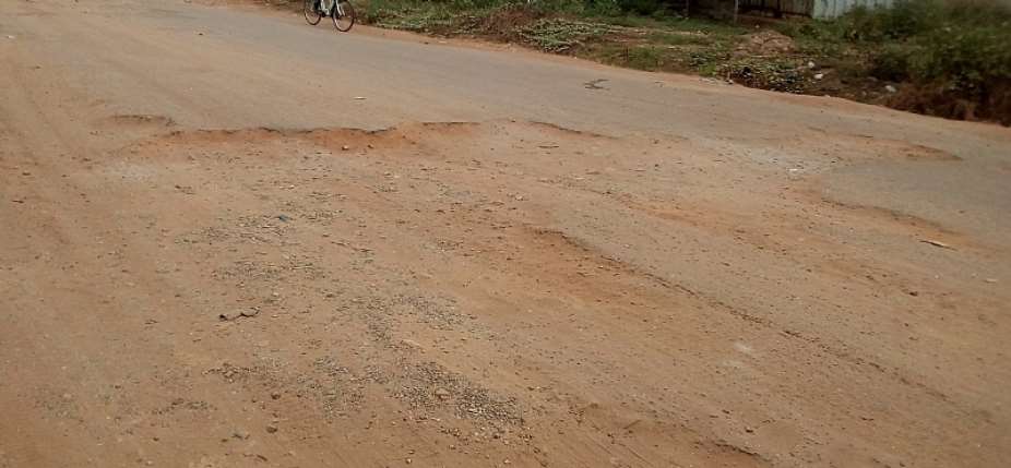 A portion of the Kpone Barrier-Michel Camp road