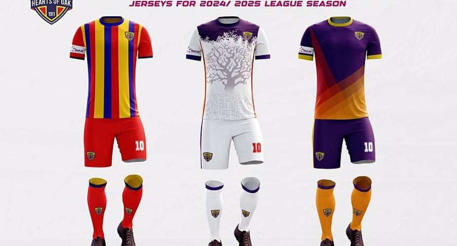 Hearts of Oak unveils new jerseys for 2024/25 Ghana Premier League campaign