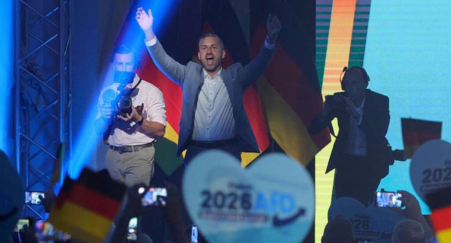 Top candidate of the far-right Alternative for Germany (AfD) Ulrich Siegmund attends AfDs final rally before the upcoming Saxony-Anhalt state elections in Magdeburg, Germany, September 5, 2026. -  Fabrizio Bensch, Reuters