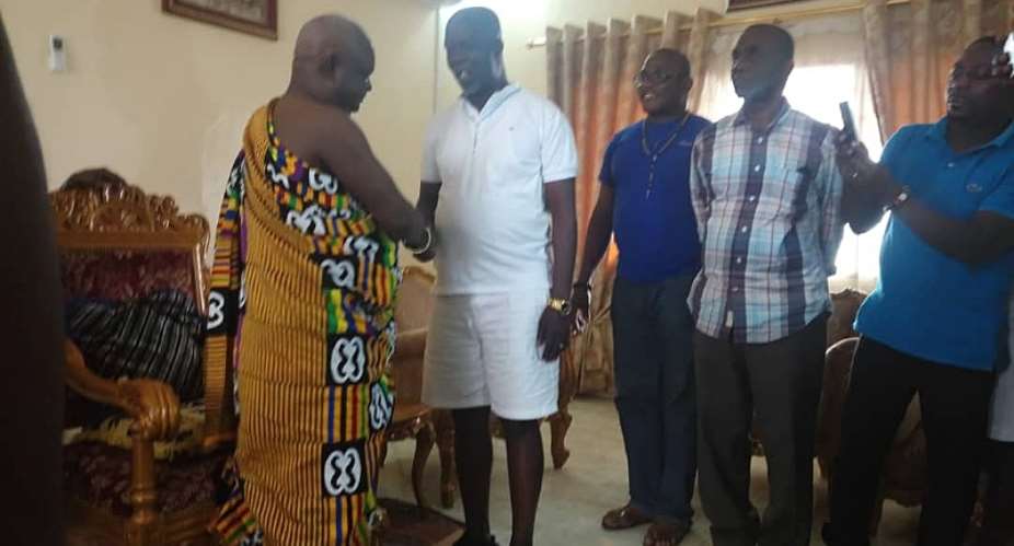 NDC leadership pays courtesy call on Sefwi Paramount Chief