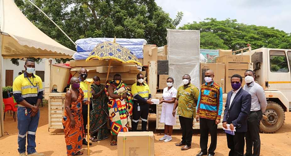 Newmont Ghana Akyem Mines Supports New Abirem Government Hospital With COVID-19 Supplies